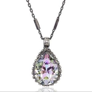 Sorrelli Simply Adorned Purple Lotus Pendant Necklace